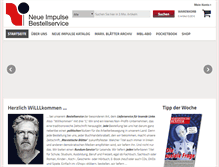 Tablet Screenshot of neue-impulse-verlag.de